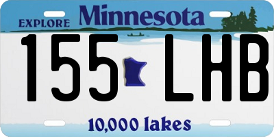 MN license plate 155LHB