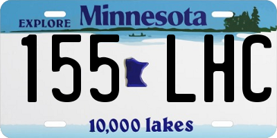 MN license plate 155LHC