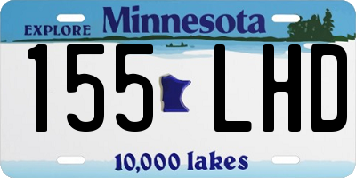 MN license plate 155LHD