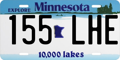 MN license plate 155LHE