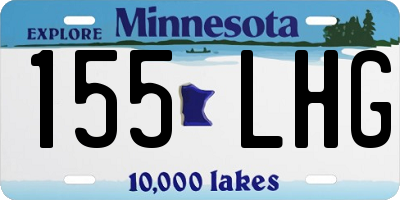 MN license plate 155LHG