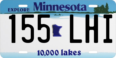 MN license plate 155LHI
