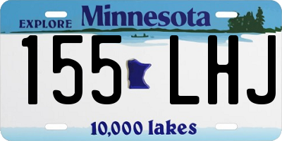MN license plate 155LHJ