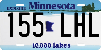 MN license plate 155LHL