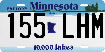 MN license plate 155LHM