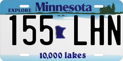 MN license plate 155LHN