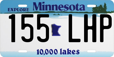 MN license plate 155LHP