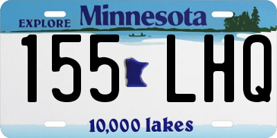 MN license plate 155LHQ