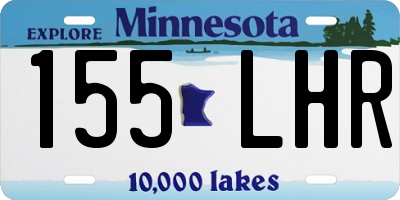 MN license plate 155LHR