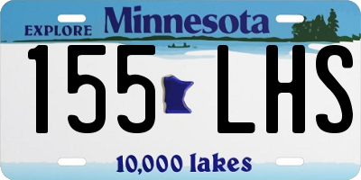 MN license plate 155LHS