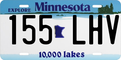 MN license plate 155LHV