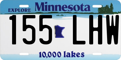 MN license plate 155LHW
