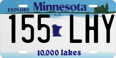 MN license plate 155LHY