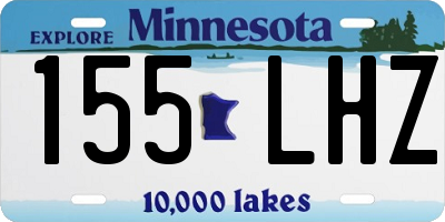 MN license plate 155LHZ