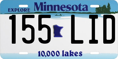 MN license plate 155LID