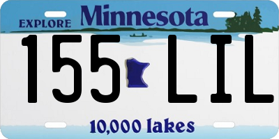 MN license plate 155LIL