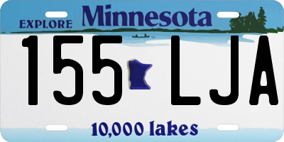 MN license plate 155LJA
