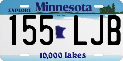 MN license plate 155LJB