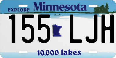 MN license plate 155LJH