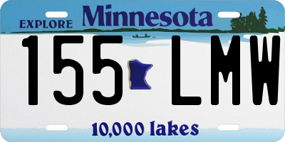MN license plate 155LMW