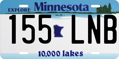 MN license plate 155LNB