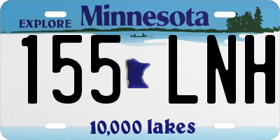 MN license plate 155LNH