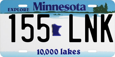 MN license plate 155LNK