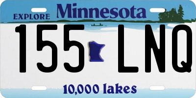 MN license plate 155LNQ