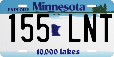 MN license plate 155LNT