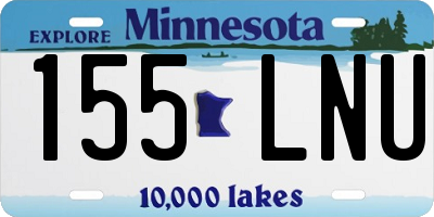 MN license plate 155LNU