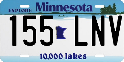 MN license plate 155LNV