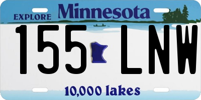 MN license plate 155LNW