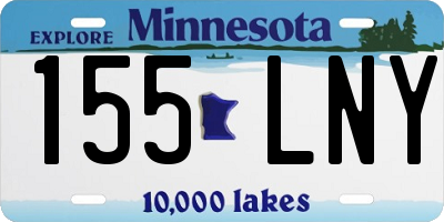 MN license plate 155LNY