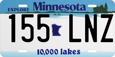 MN license plate 155LNZ