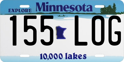 MN license plate 155LOG