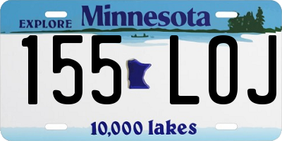 MN license plate 155LOJ
