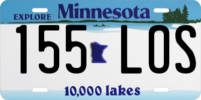 MN license plate 155LOS