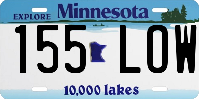 MN license plate 155LOW