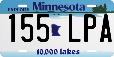 MN license plate 155LPA