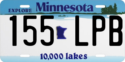MN license plate 155LPB
