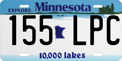 MN license plate 155LPC