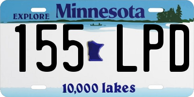MN license plate 155LPD