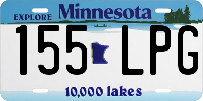 MN license plate 155LPG