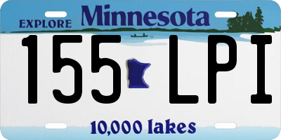 MN license plate 155LPI