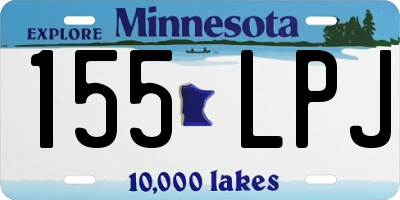 MN license plate 155LPJ