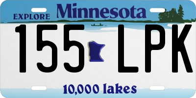 MN license plate 155LPK