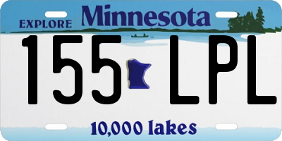MN license plate 155LPL