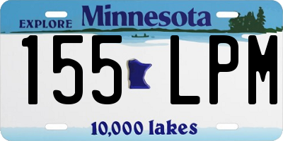 MN license plate 155LPM