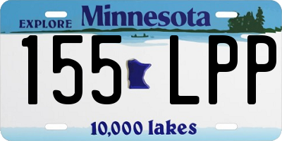 MN license plate 155LPP