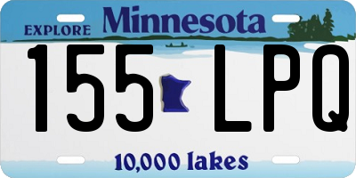 MN license plate 155LPQ